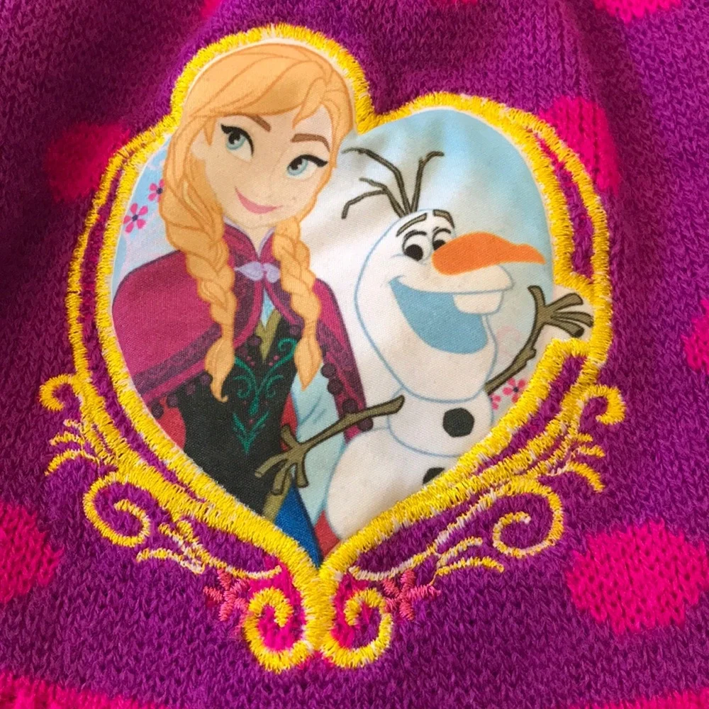 Disney Frozen Anna & Olaf Pom Pom Beanie